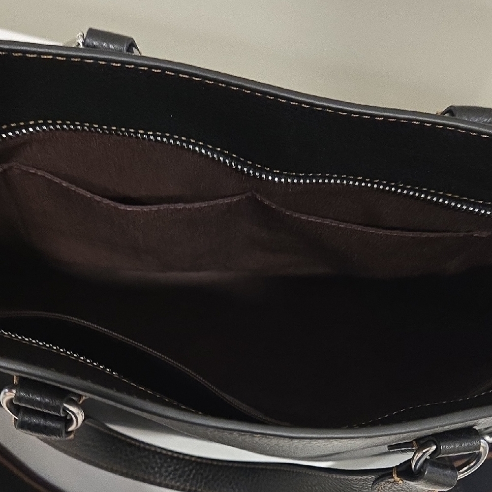 Coach Black Leather Handbag - Picture 10 of 13
